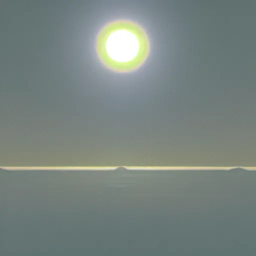 Prompt: concept art painting of a sky with three suns, realistic, detailed, cel shaded, in the style of greg rutkowski