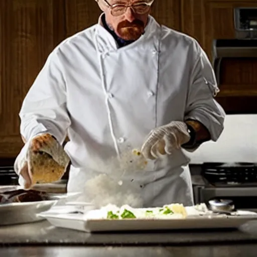 Image similar to walter white cooking