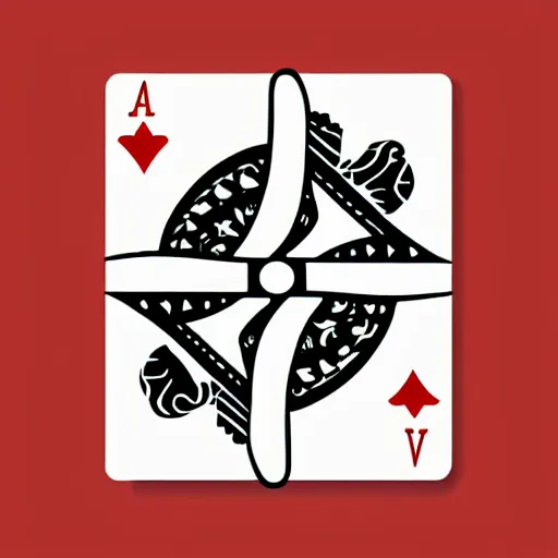 Image similar to playing card logo , digital art , vector illustration