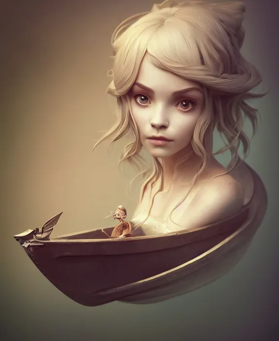 Prompt: cute anthropomorphic boat by charlie bowater and anna dittmann and artgerm and clemens ascher, portrait, intricate, elegant, product shot, macro, symmetrical face, highly detailed, dramatic lighting, sharp focus, octane render, trending on artstation, artstationhd, artstationhq, unreal engine, 4 k, 8 k