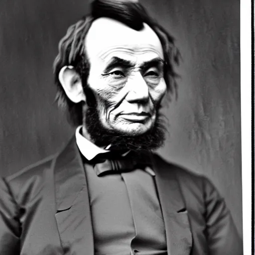 Prompt: asian abraham lincoln, photo