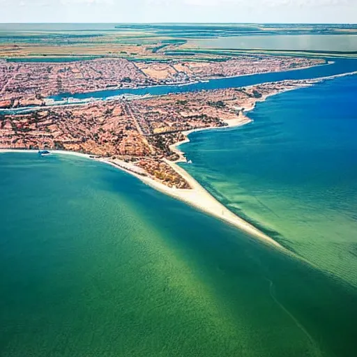 Image similar to Île de Ré viewed from a plane or a boat