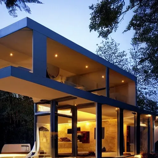 Image similar to futuristic dream house