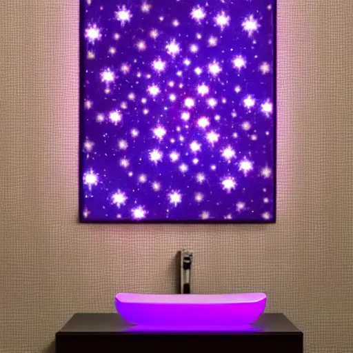 Prompt: Infinite Mirror with purple stars in it, 4k, 40nm, highly detailed, beautiful