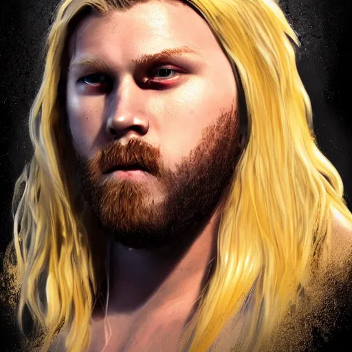 Prompt: portrait from Alexander Wolfe (WWE) , Artstation