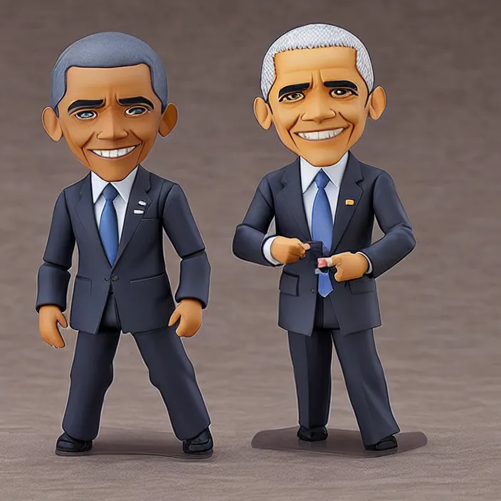 Image similar to Obama, An anime nendoroid of Obama, figurine, detailed product photo