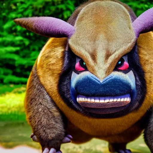 Image similar to national geographic photo of kangaskhan, pokemon in the wild, intricate, portrait, 8 k highly professionally detailed, hdr, award winning