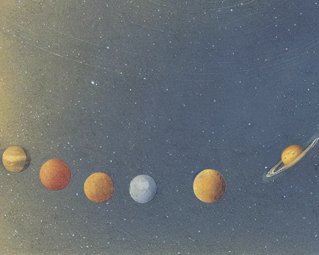 Prompt: solar system, a closeup simple vector pop surrealism, by ( leonardo da vinci ) and greg rutkowski