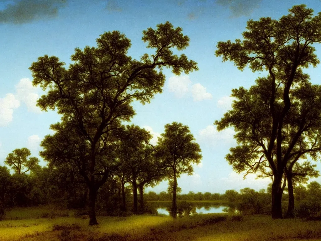 Image similar to A Beautiful Wilderness Landscape in Old Florida, by Martin Johnson Heade