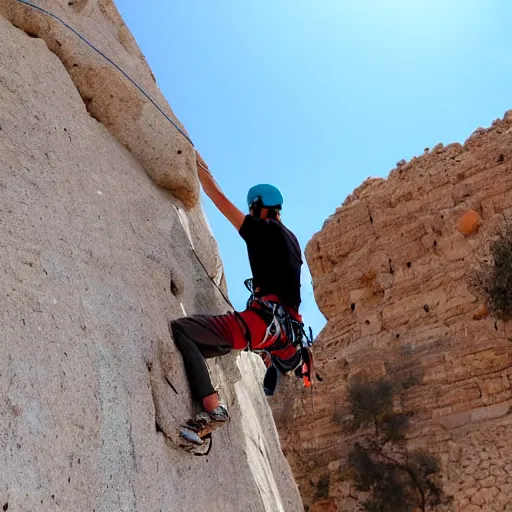 Image similar to solo rock climbing in tunisia