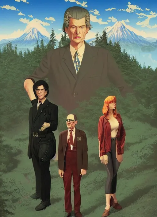 Prompt: twin peaks poster artwork by michael whelan and tomer hanuka, robert mcginnis, yumihiko amano of talyor swift cheerleader, full of details, by makoto shinkai and thomas kinkade, matte painting, trending on artstation and unreal engine