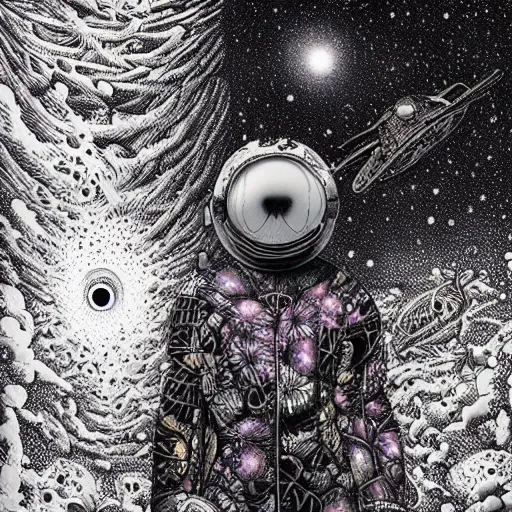 Image similar to Liminal space in outer space by Dan Hillier