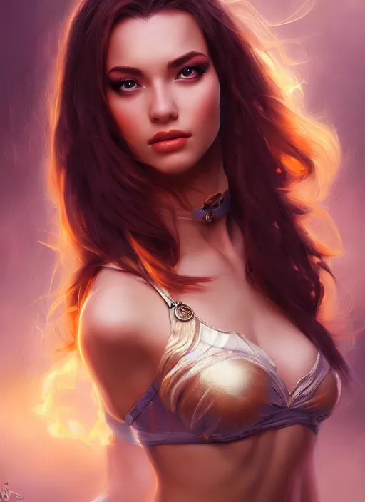 Prompt: photo of a gorgeous young woman honey sorceress in the style of stefan kostic, realistic, sharp focus, 8 k high definition, insanely detailed, intricate, elegant, art by stanley lau and artgerm