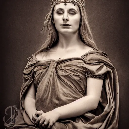 Image similar to a realistic portrait of vatica the goddess of the underworld, studio photography