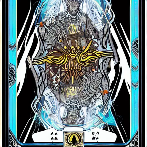 Image similar to ace of spades card as portal to another dimension, high detail, computer art, concept art, no noise, fantasy, full view