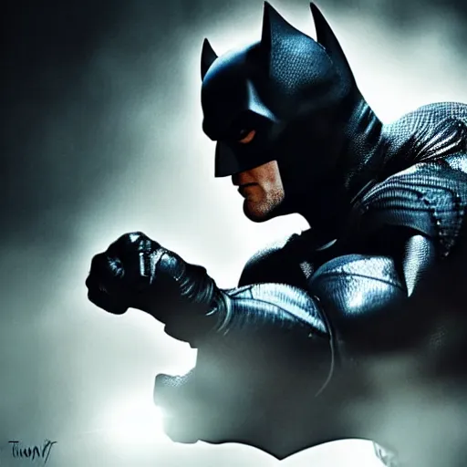 Image similar to henry cavill as batman, cinematic lightning, photoshoot, character portrait, tim burton, gothic, artgerm,