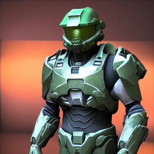 Prompt: Jerma985 as Master Chief, photorealistic, cinematic lighting, highly detailed