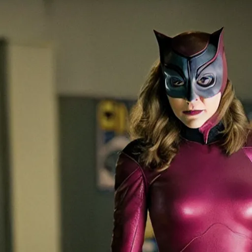 Image similar to elizabeth olsen as catwoman