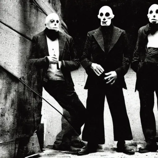 Prompt: count orlok punk band album cover