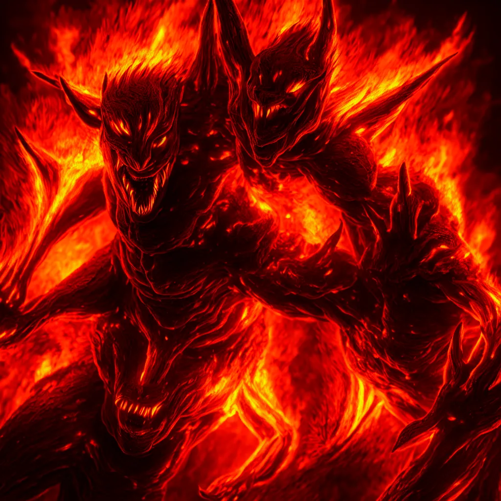 fire demon wallpaper