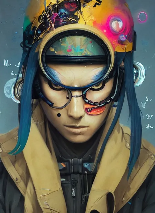 Image similar to beautiful portrait of Lofi cyberpunk Naruto, by Tristan Eaton, Stanley Artgermm, Tom Bagshaw, Greg Rutkowski, Carne Griffiths. trending on DeviantArt, face enhance, hyper detailed, trending on Artstation, 8k, masterpiece, graffiti paint, fine detail, full of color, intricate detail, golden ratio illustration