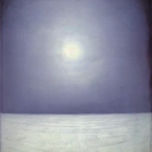 Image similar to the abstract painting'arctic void ', by caspar david friedrich!!!, by rothko!!!