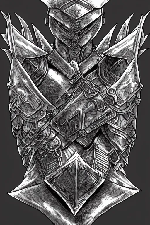 Image similar to armoured warrior, symmetrical, highly detailed, digital art, rose thorn themed armour, sharp focus, trending on art station, kentaro miura manga art style