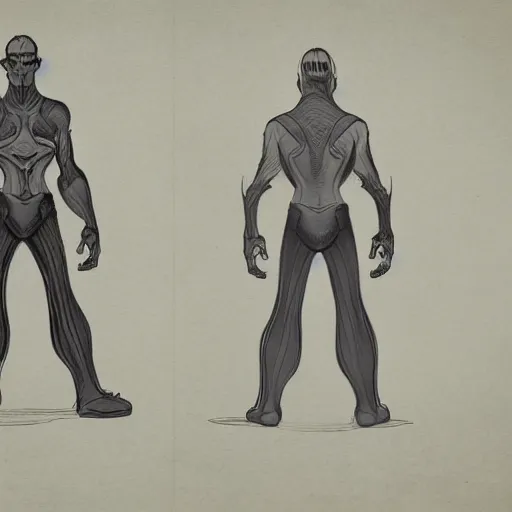 Image similar to character design, front and side elevation, by disney studios, 8 k