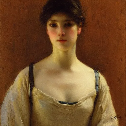 Image similar to portrait of a female android!!!!!! by charles amable lenoir