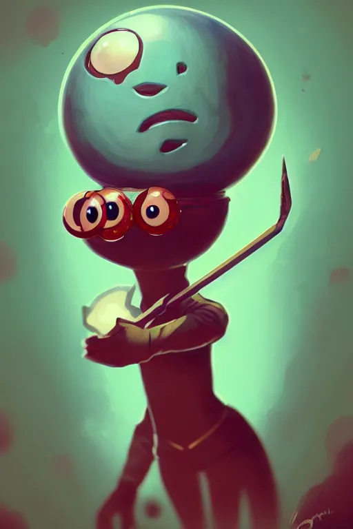 Prompt: anthropomorphic gumball as a D&D character with googly eyes, fantasy, portrait, sharp focus, intricate, elegant, digital painting, artstation, matte, highly detailed, concept art, illustration, ambient lighting, art by ilya kuvshinov, artgerm, Alphonse mucha, and Greg Rutkowski