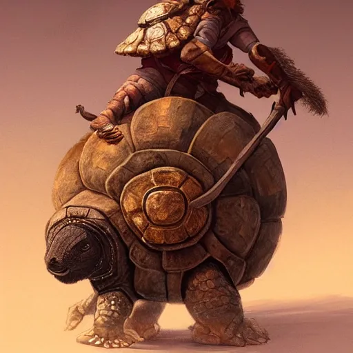 Image similar to incan riding a glyptodon, fullbody, fantasy, intricate, elegant, highly detailed, digital painting, artstation, longspear, concept art, smooth, sharp focus, illustration, art by greg rutkowski and justin gerard