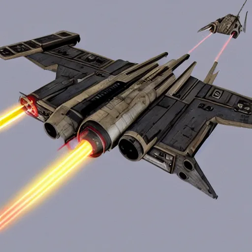 Prompt: concept art of an x wing starfighter from star wars