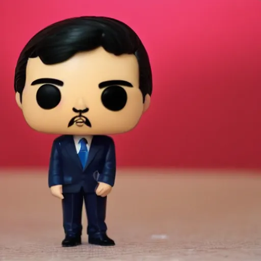 Image similar to A funko pop of president Pedro Sánchez