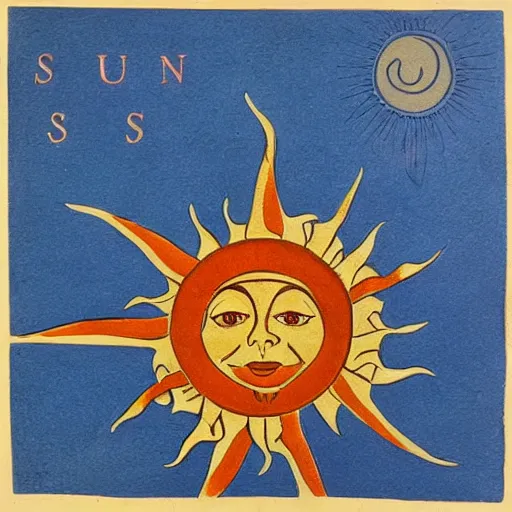 Image similar to sun in style of signi stuart