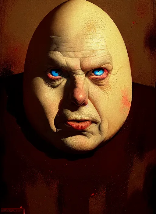 Image similar to portrait of the humpty dumpty by greg rutkowski