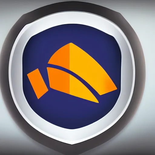 Prompt: Avast Antivirus logo, high-quality render, digital design