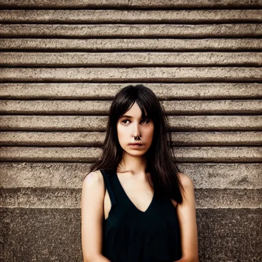 Image similar to photo street portrait beautiful brunette woman