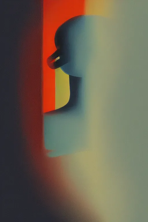 Image similar to woman wearing oculus and digital glitch head edward hopper and james gilleard, zdzislaw beksisnski, higly detailed