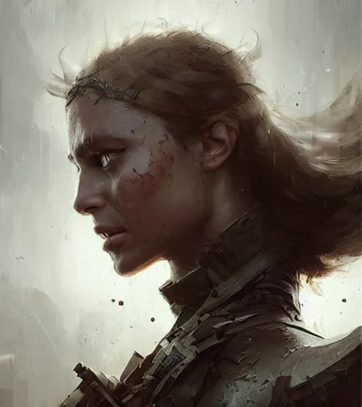 Image similar to war, realistic face, in the style of greg rutkowski, fantasy, amazing detail, epic, intricate, elegant, smooth, sharp focus