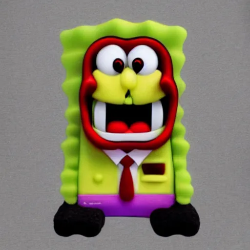 Image similar to scart sponge bob, horror, dark, scary