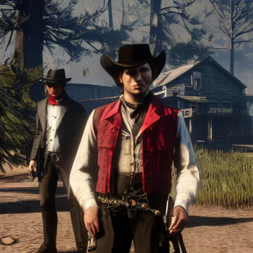 Image similar to Vampire in red dead redemption 2 4K quality