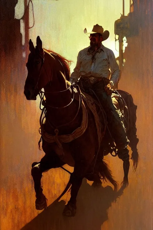 Image similar to hyperrealist portrait of a cowboy driving a stage coach by jeremy mann and alphonse mucha, fantasy art, photo realistic, dynamic lighting, artstation, poster, volumetric lighting, very detailed faces, hdr, high dynamic range, 4 k, award winning