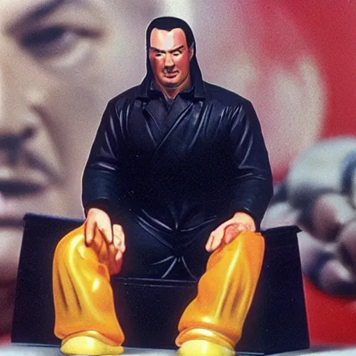 Image similar to Steven Seagal as a happy meal toy