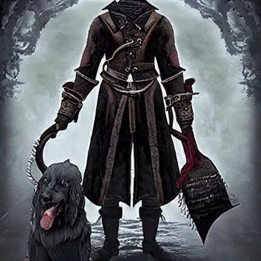 Image similar to Dog in Bloodborne Style