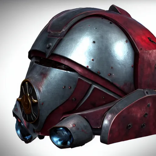 Prompt: grimdark adeptus mechanicus helmet, unreal engine, 8 k, ultra realistic, ultra detail