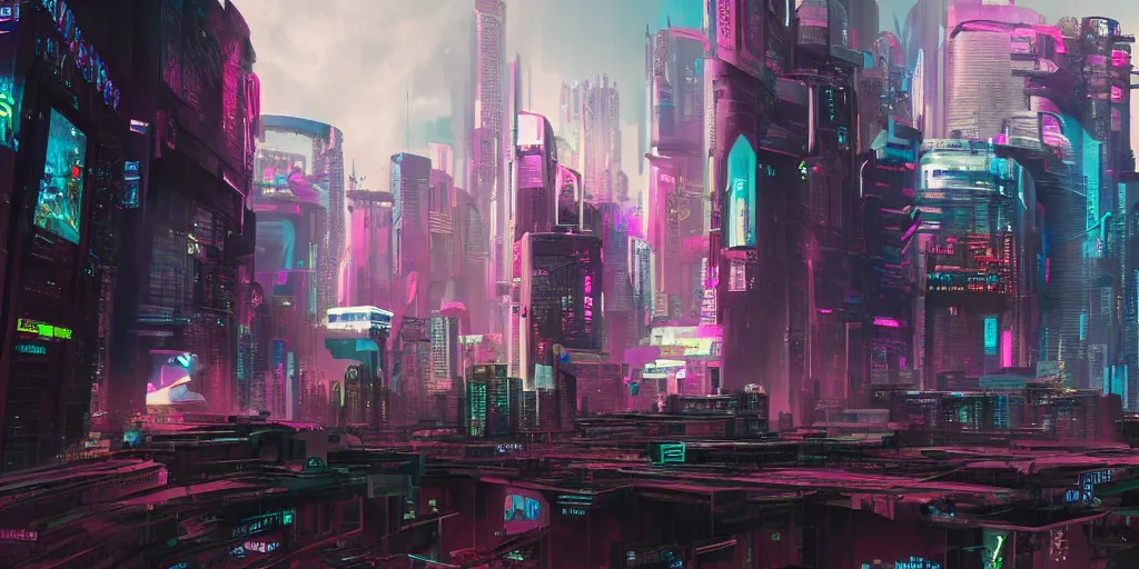 City Glow - Animated by TheFearMaster  Cyberpunk city, Futuristic city,  Neon wallpaper