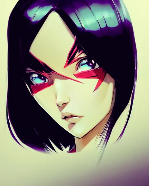 Image similar to portrait Anime Spider-woman character sharp fine-face, pretty face, realistic shaded Perfect face, fine details. Anime. Marvel realistic shaded lighting by Ilya Kuvshinov krenz cushart katsuhiro otomo ghost-in-the-shell, magali villeneuve, artgerm, rutkowski Jeremy Lipkin and Giuseppe Dangelico Pino and Michael Garmash and Rob Rey