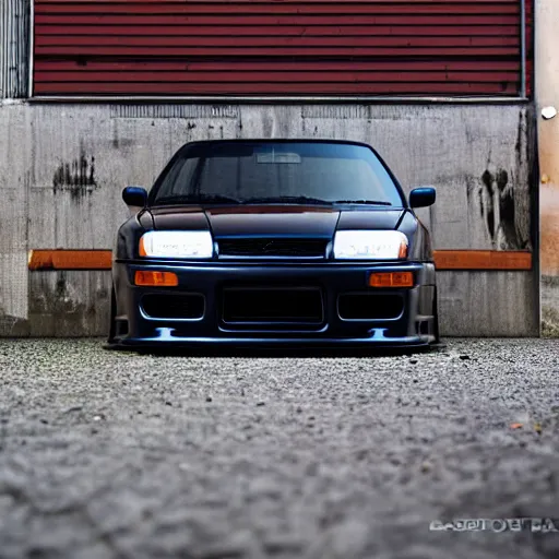 Image similar to Nissan GTR R32 Parked in alley cannon photo 1mp