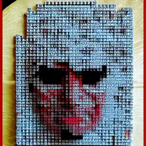 Image similar to robert downey jr made out of lego,