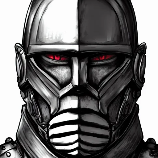 Image similar to head portrait, full faced, 45 years old men, strict, militaristic, evil, medieval light armor, high detail, digital art, medieval fantasy